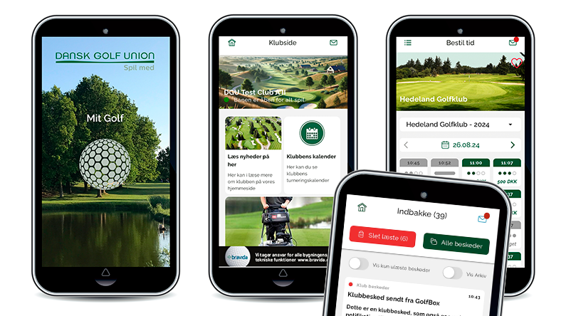 Mit Golf app vejledninger