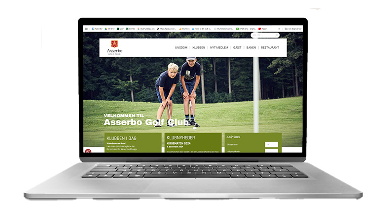 asserbo golf clubs hjemmeside