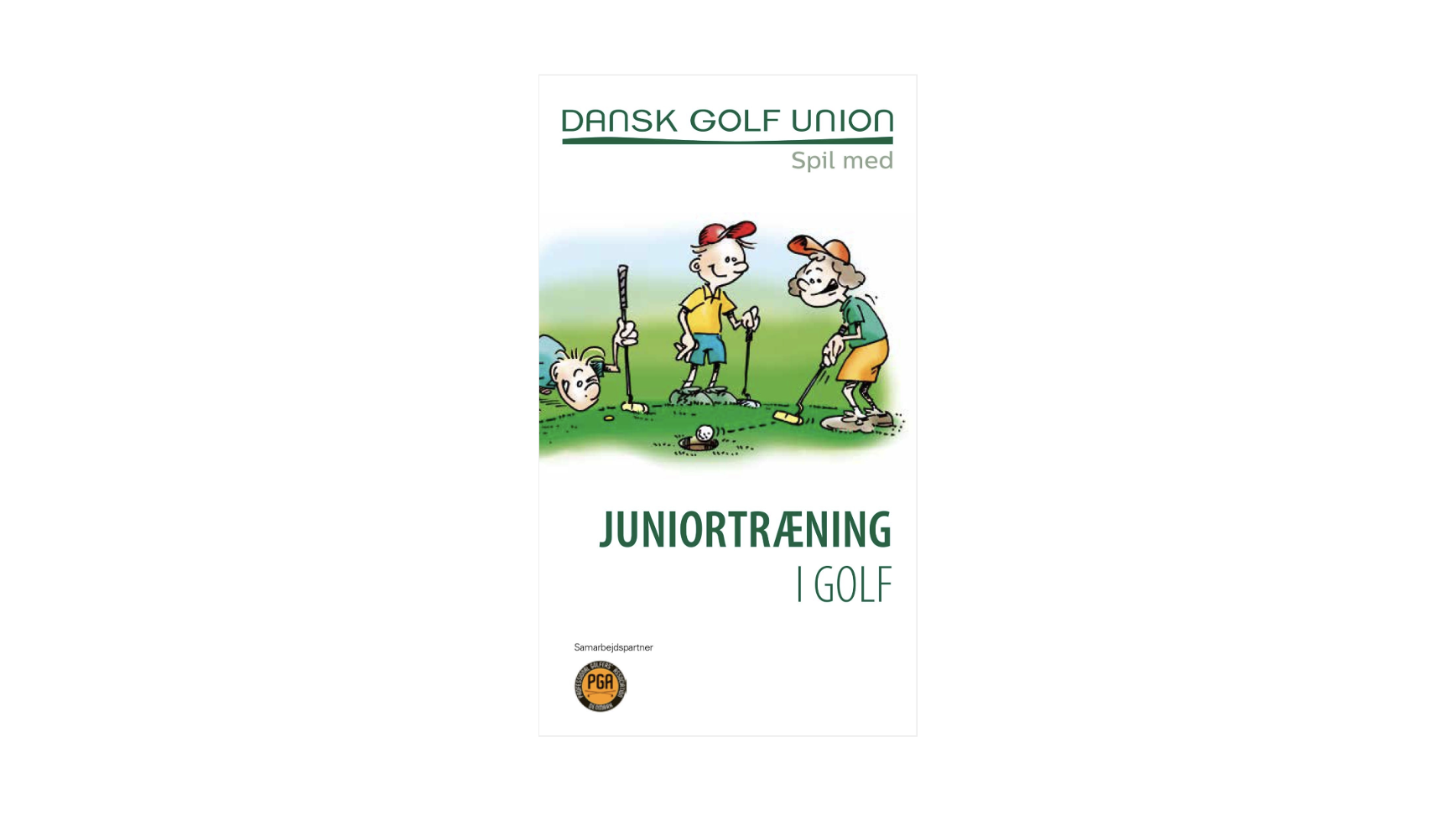 Hæfte børne- og juniortræning til golf