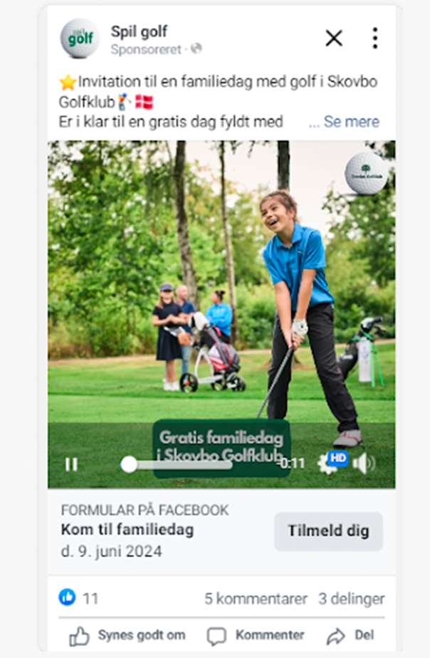 eksempel facebook annonce